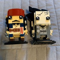 Captain Jack Sparrow And Captain Salazar Brickheadz