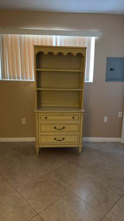 Dressers With Shelves and a Desk Set