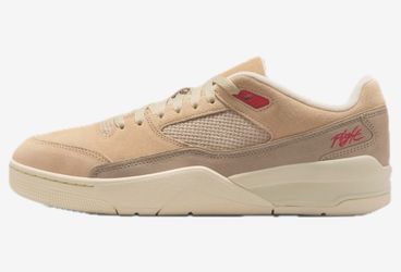 Jordan Flight Court – Mushroom/Fire Red/Desert Camo – Men’s Size 9 / Women’s 10.5 – Brand New