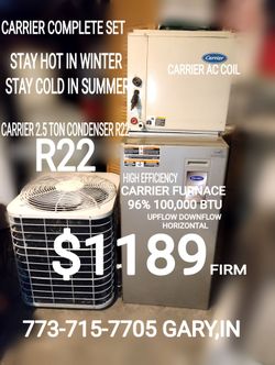 R22 coil condenser furnace ac air conditioner
