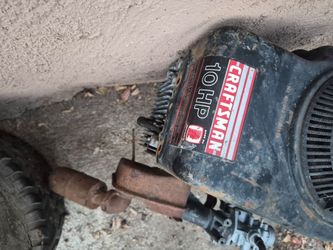Riding lawn mower engine transmission