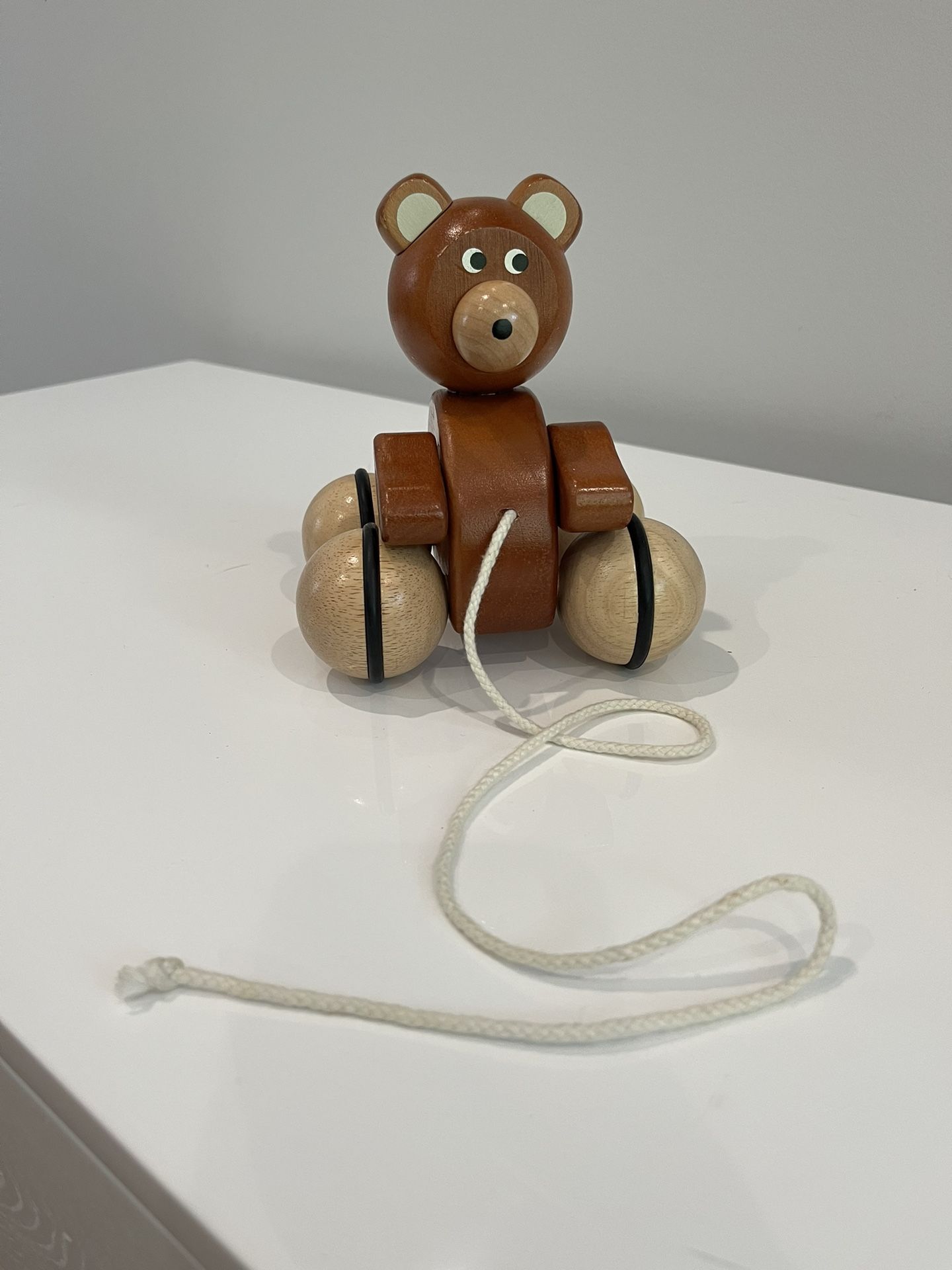 F.A.O Schwartz Wooden Bear Pull Toy!