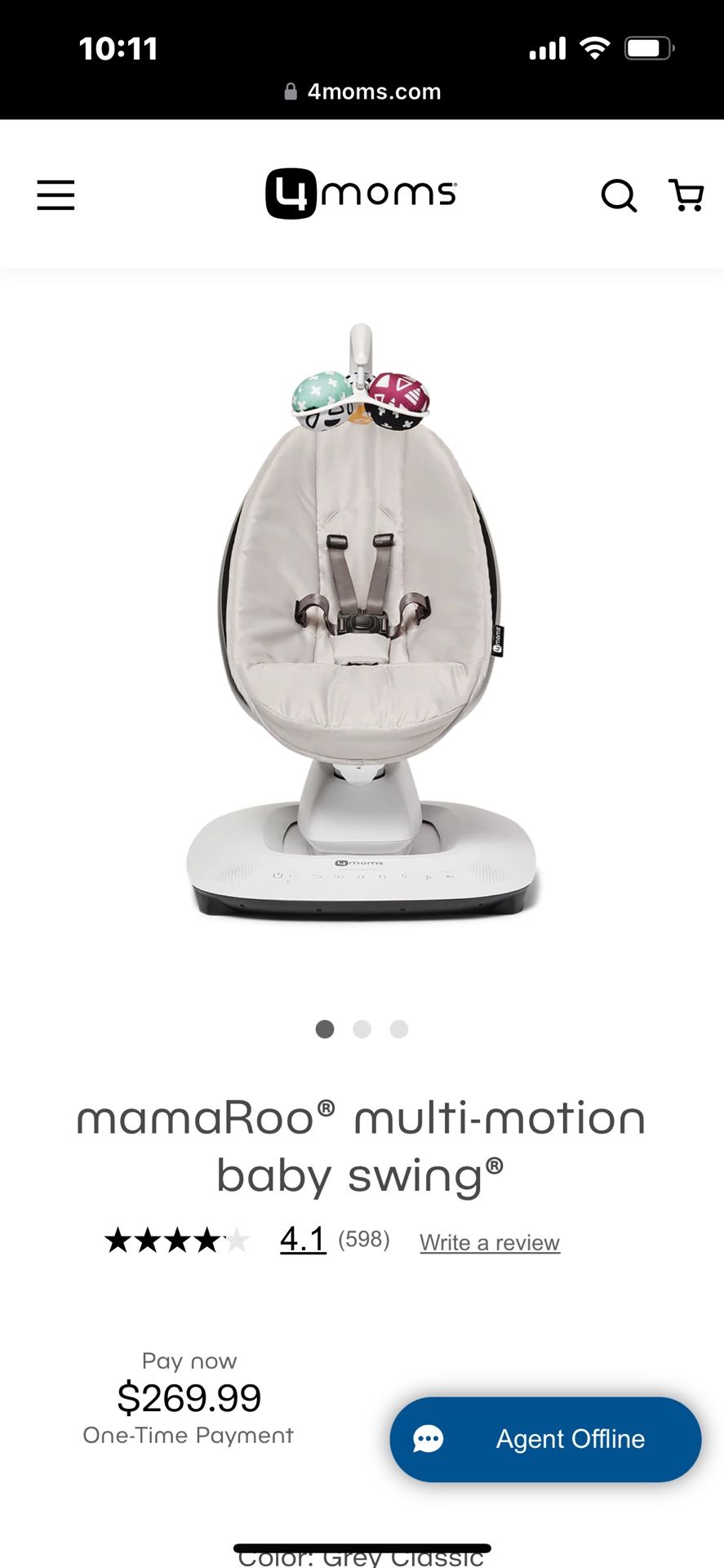 4Moms Mamaroo Baby Swing