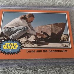 Star Wars Card #8 - Lorne and the SandCrawler - Journey to the Force Awaken