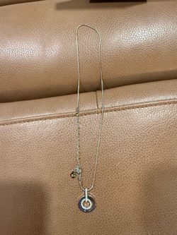 Swarovski pave circle crystal pendant necklace with matching earrings- new with tags