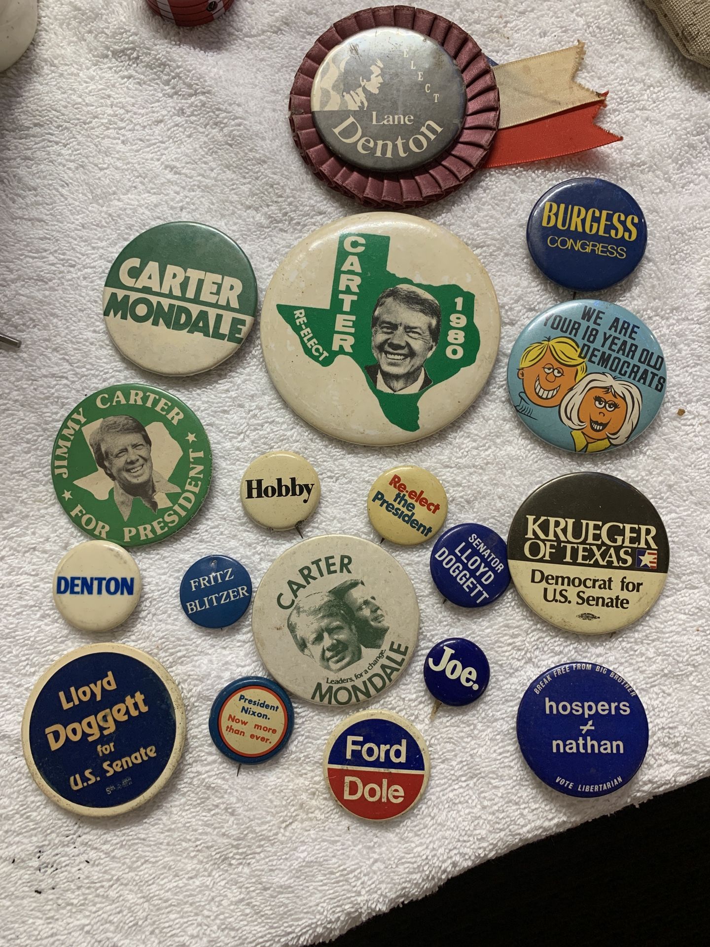 Vintage Political Buttons 