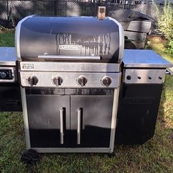 Pellet Smoker Gas Grill Combo