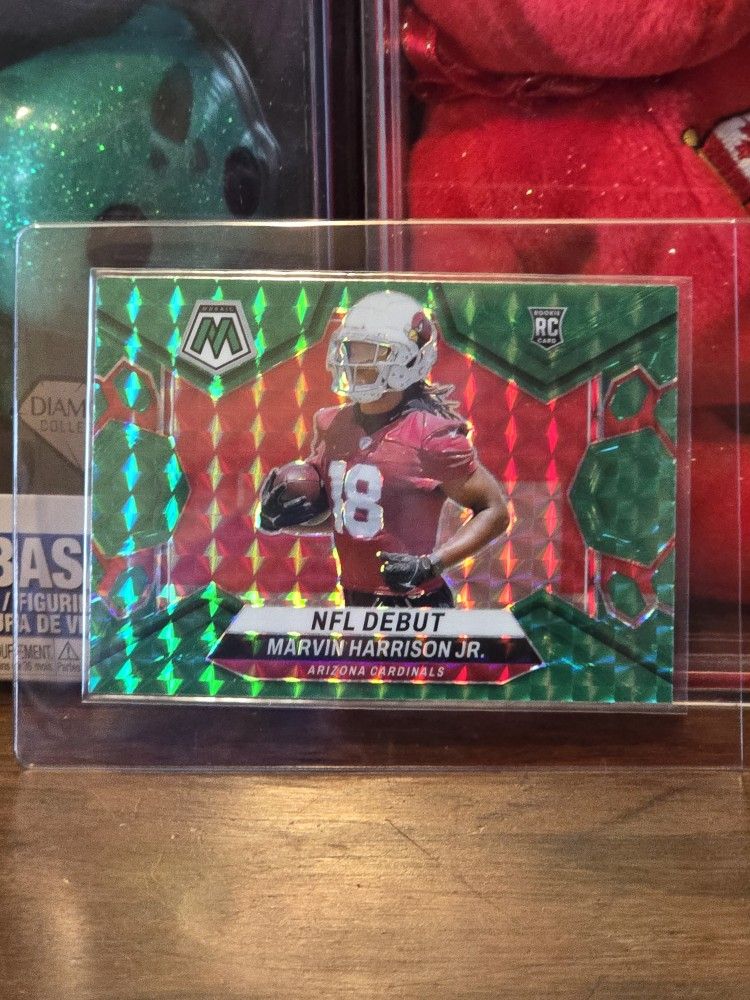 2024 Marvin Harrison Jr. Panini Mosaic Green Prizm NFL Debut RC #283 Cardinals