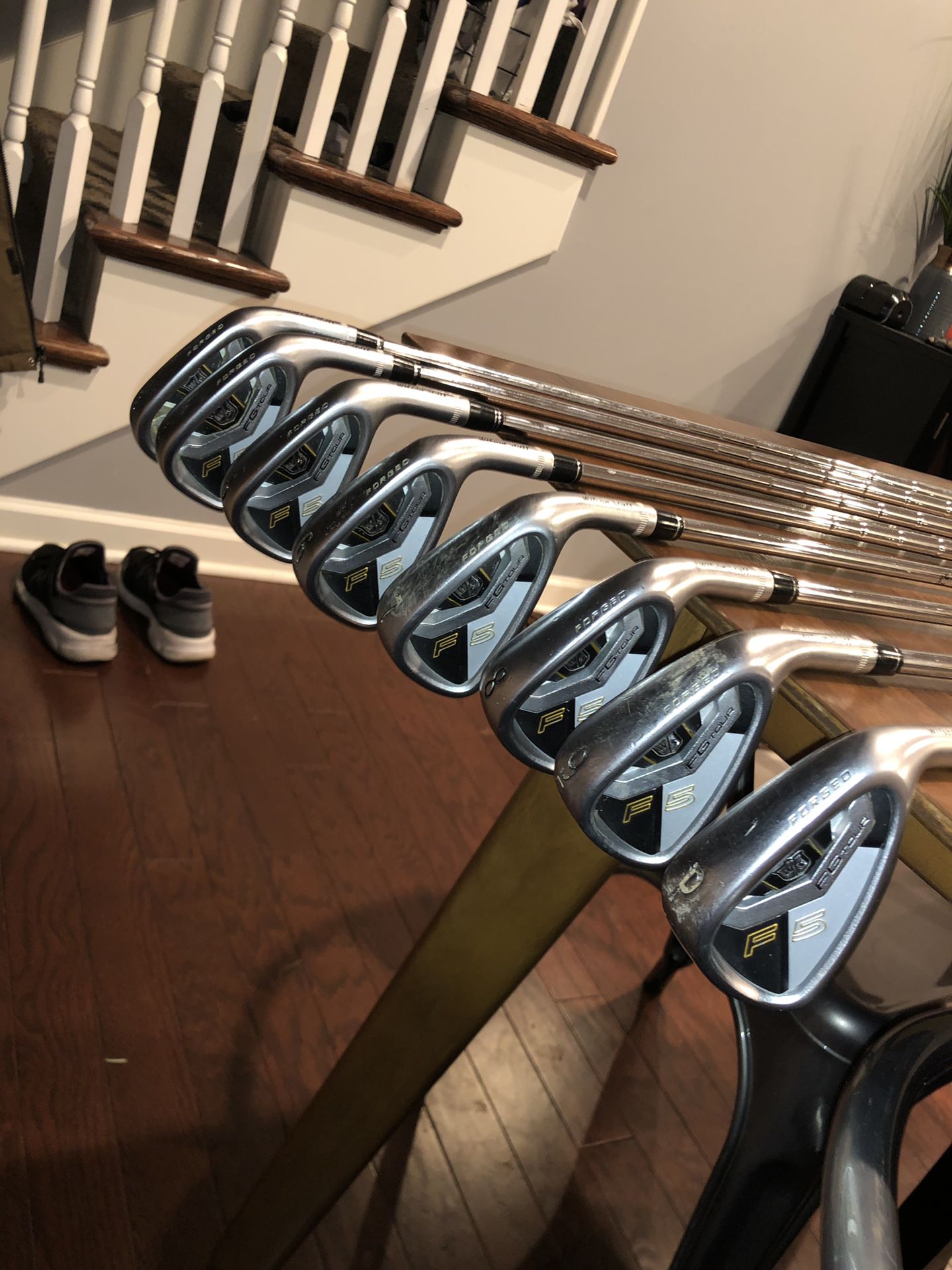 Wilson staff F5 forged irons. 3-GW