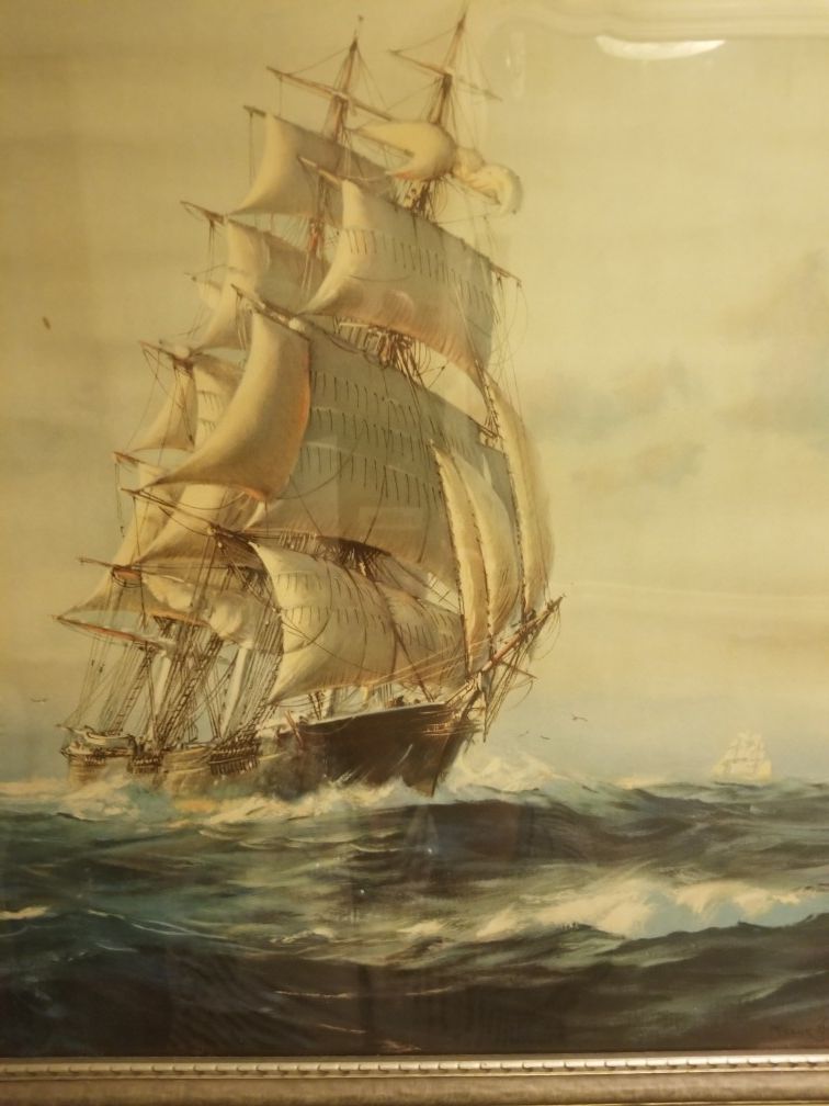 Antique clipper ship