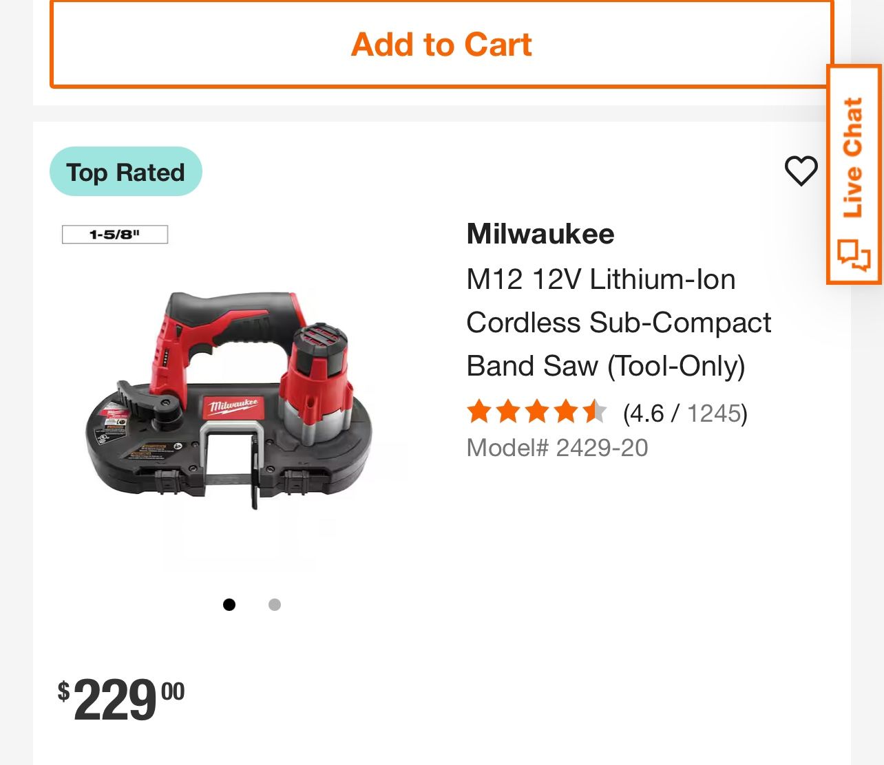 Milwaukee m12 Bandsaw