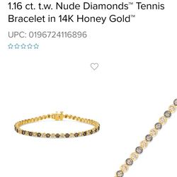 Levian CHOCOLATE AND NUDE DIAMONDS tennis Bracelet