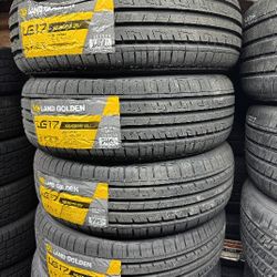 SET OF FOUR NEW TIRES 195/65/15 LANDGOLDEN, INCLUDING MOUNT AND BALANCE. ASK ME FOR ANY SIZE OR BRAND