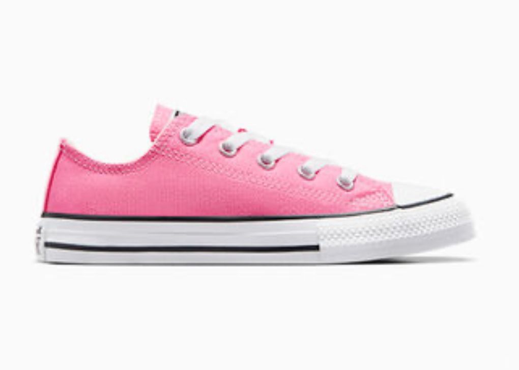 Girls Low Top Pink Converse