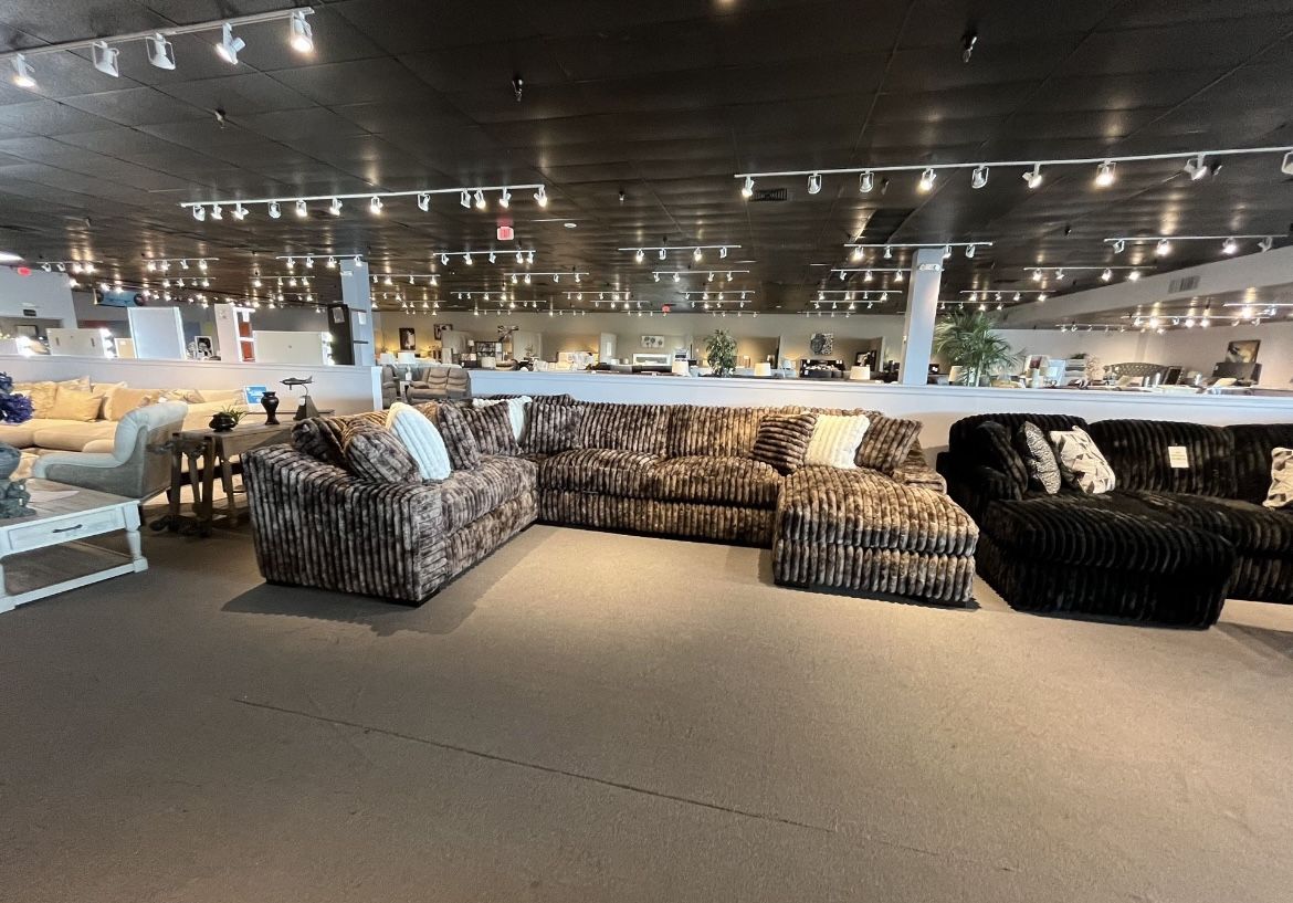 Brown 4PC Chaise Sectional Couch