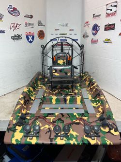 Rc Airboat AquaCraft  Cajun Commande Brushless With Lights not traxxas arrma tekno kyosho axial losi