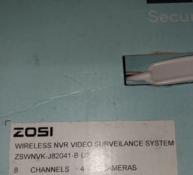 Zosi 8 Channel Cameras 4 Pack