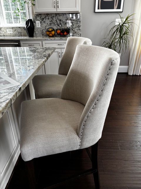 Restoration Hardware Ella Armless Fabric Counter and Bar Stool (Set of 5)