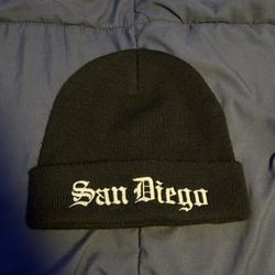 Customized Black San Diego Beanie