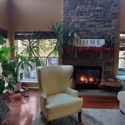 Leather Wingback Chair