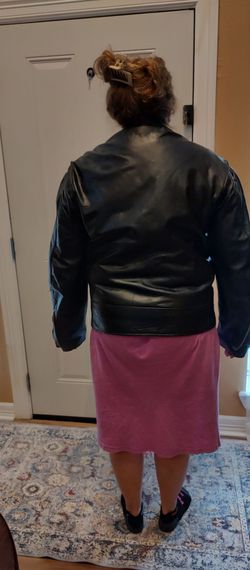 Leather Motorcycle Jacket.