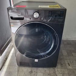 LG ThinQ Front Load Washer 5.0 Cubic Feet TV
