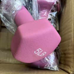 Brand New 5lb Dumbbells (Set of 2) – Neoprene Coated – Perfect for Home Workouts! 