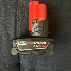 Milwaukee M12 Battery 4.0