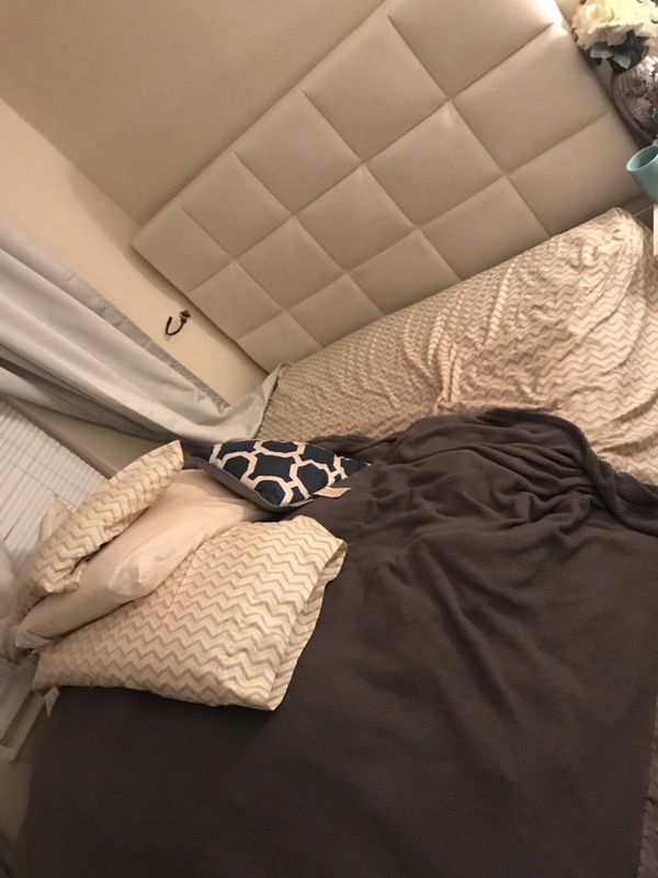 QUEEN SIZE BED X MATTRESS X BOXSPRING