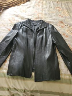 Ladies Brown Leather Jacket