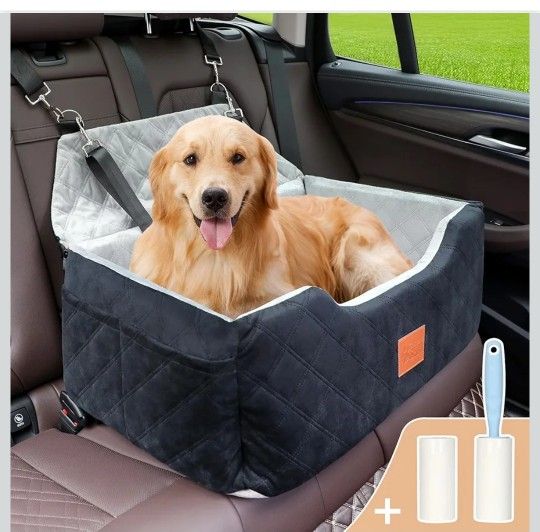 Dog Seat for Car Travel, Booster Car Seat for Large/Medium Dogs Under 55 lbs 
