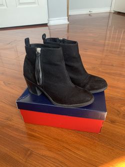 H&M Black Suede Booties