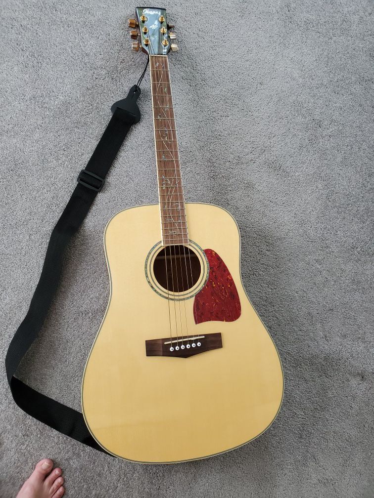 Ibanez aw40nt acoustic guitar 2008 natural
