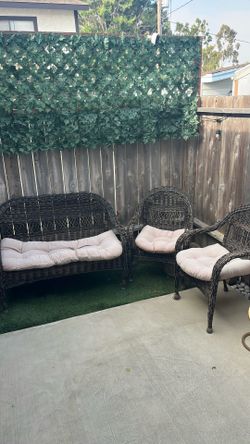 3 set patio furniture with cushions