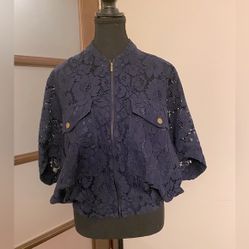 Navy Lace Women's Jacket 