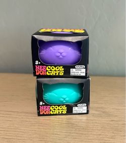 Schylling Nee Doh Cool Cats Squeeze Toys – Set of 2