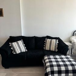Black Sofa Chaise