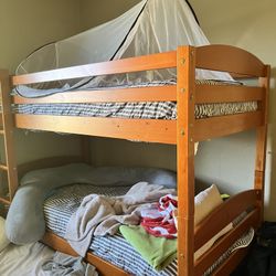 Twin Bunk Beds And Piano