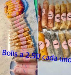 Bolis precio por cada uno 2,50