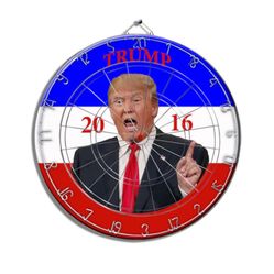 Donald Trump Dart Board With 3 Darts