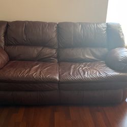Brown Sleeper Couch/full Size Bed