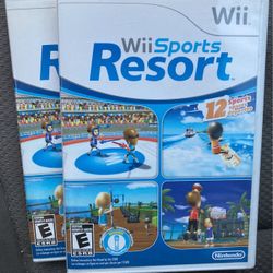 Wii Sports Resort Game Case Manual Only 