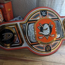 Anaheim Ducks NHL WWE WRESTLING BELT Limited Edition 