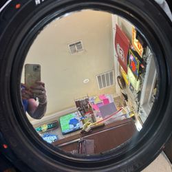 25 inch HARLEY DAVIDSON TIRE MIRROR. 99.00.  Johanna at Antiques and More. Located at 316b Main Street Buda. Antiques vintage retro furniture collecti