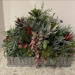 Artificial Succulent Centerpiece