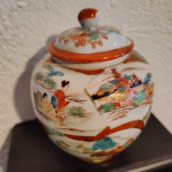 Kutani Ware Ginger Jar