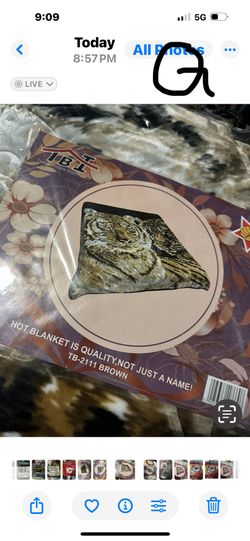 TBI Tiger Print Blanket TB-2111 Brown