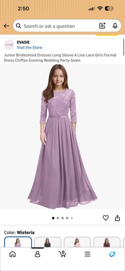 Purple formal dress
