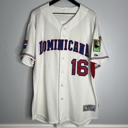 Dominican Republic Jersey WBC 09 Aramis Ramirez Mens 48 White Majestic Authentic