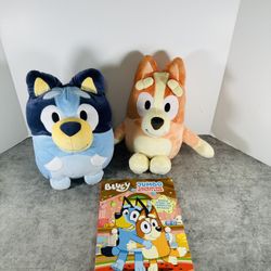 Bluey Plush And Coloring Book 